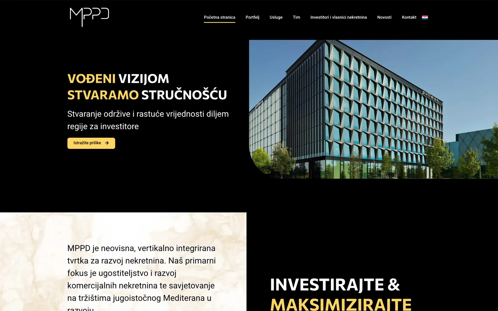 Screenshot webu MPPD